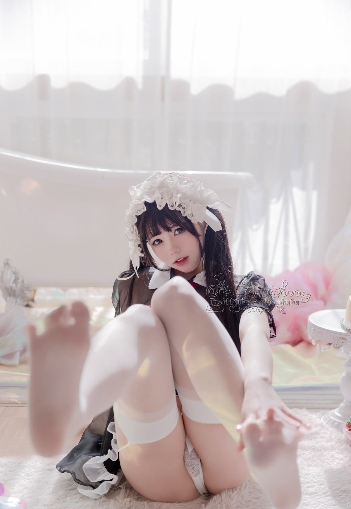 咬一口兔娘(黏黏团子兔)_黑白女仆__025