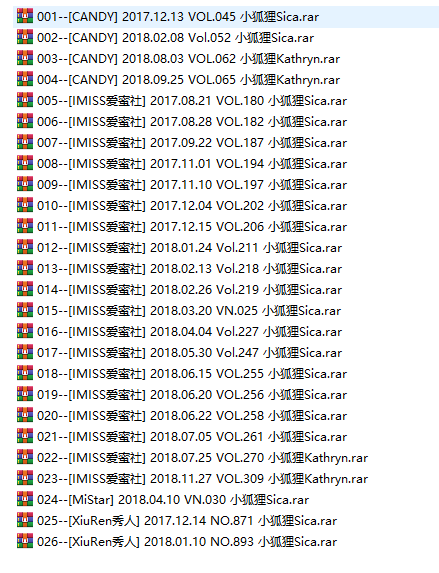 嫩模 小狐狸Sica 高清2套视频+30套写真,大小4.82G