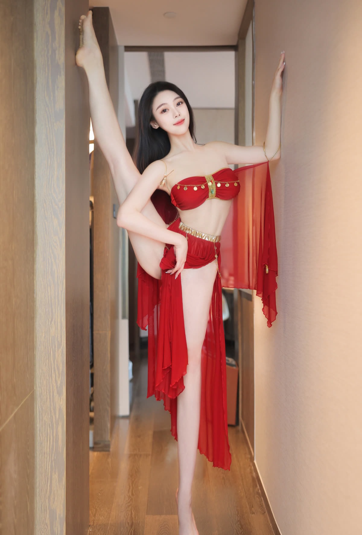 001.清妙_红色舞裙__0014